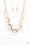Very Avant-Garde Gold Paparazzi Necklaces Cashmere Pink Jewels