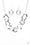 Capital Contour Silver Paparazzi  Necklaces Cashmere Pink Jewels