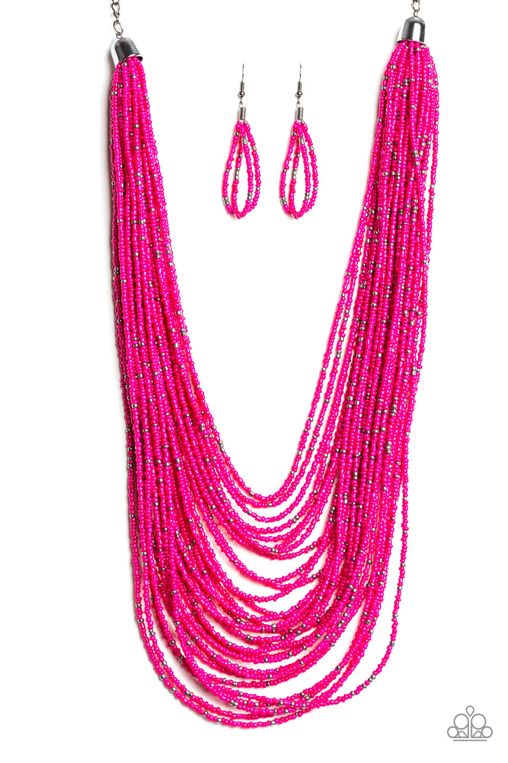 Rio Rainforest Pink Paparazzi Necklace Cashmere Pink Jewels - Cashmere Pink Jewels & Accessories, Cashmere Pink Jewels & Accessories - Paparazzi
