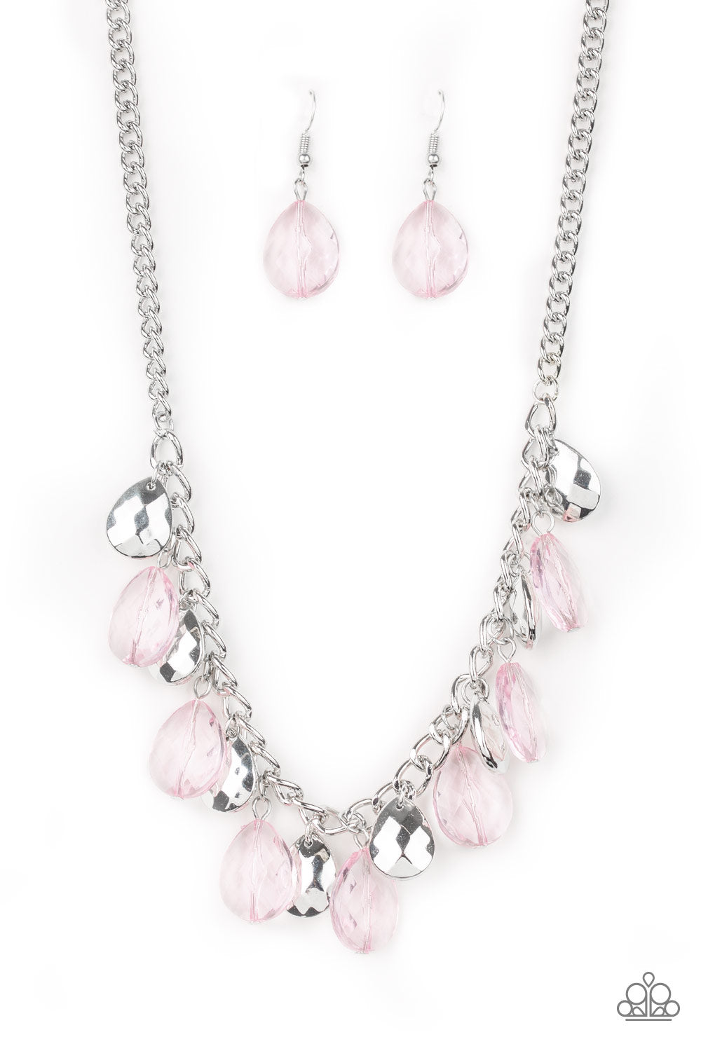 No Tears Left To Cry Pink Paparazzi Necklace Cashmere Pink Jewels - Cashmere Pink Jewels & Accessories, Cashmere Pink Jewels & Accessories - Paparazzi