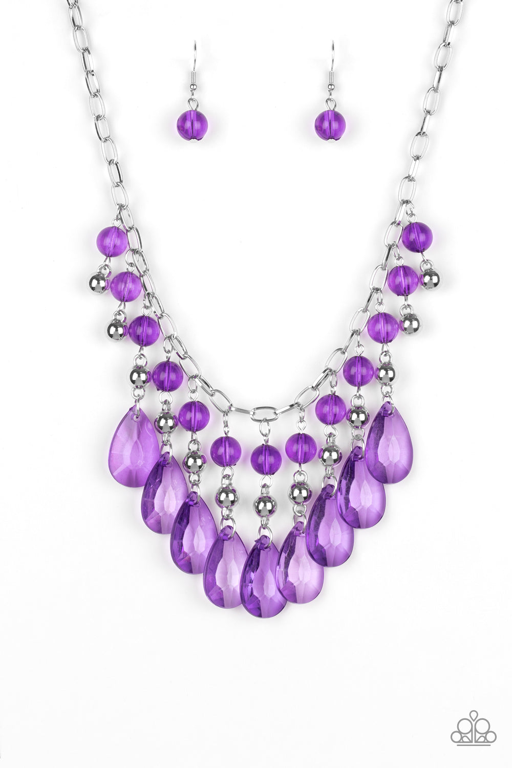 Beauty School Drop Out Purple Paparazzi Necklaces Cashmere Pink Jewels - Cashmere Pink Jewels & Accessories, Cashmere Pink Jewels & Accessories - Paparazzi