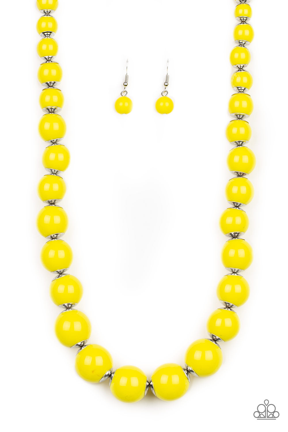 Everyday Eye Candy Yellow Paparazzi Necklaces Cashmere Pink Jewels - Cashmere Pink Jewels & Accessories, Cashmere Pink Jewels & Accessories - Paparazzi