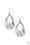 Mean Sheen Silver Paparazzi Earrings Cashmere Pink Jewels
