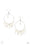 Now On Broadway White Paparazzi Earrings Cashmere Pink Jewels