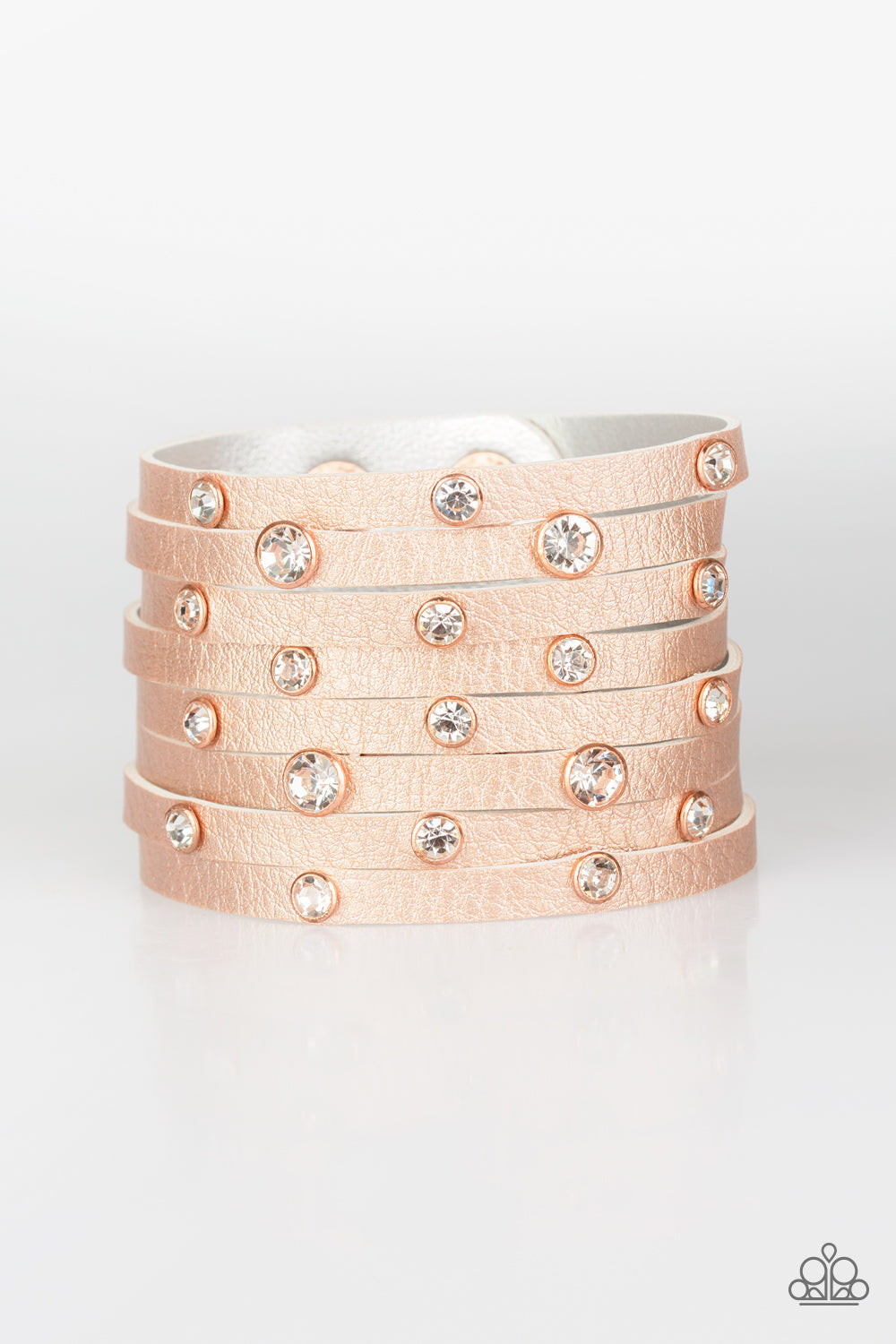 Go-Getter Glamorous Copper Paparazzi Bracelets Cashmere Pink Jewels - Cashmere Pink Jewels & Accessories, Cashmere Pink Jewels & Accessories - Paparazzi
