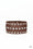 Now Taking The Stage Brown Paparazzi Bracelet Cashmere Pink Jewels