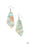 Walking On WATERCOLORS Blue Paparazzi Earrings Cashmere Pink Jewels