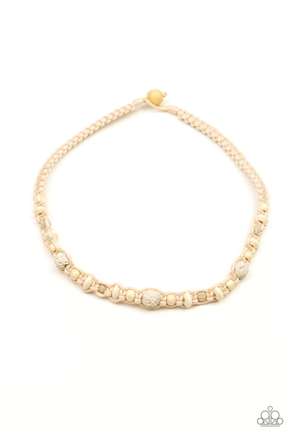 Shark Baiter White Paparazzi Necklace Cashmere Pink Jewels - Cashmere Pink Jewels & Accessories, Cashmere Pink Jewels & Accessories - Paparazzi