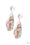 A HAUTE Commodity Silver Paparazzi Earring Cashmere Pink Jewels