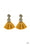 Tenacious Tassel Yellow Paparazzi Earring Cashmere Pink Jewels