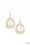 All Rise For Her Majesty Gold Paparazzi Earrings Cashmere Pink Jewels