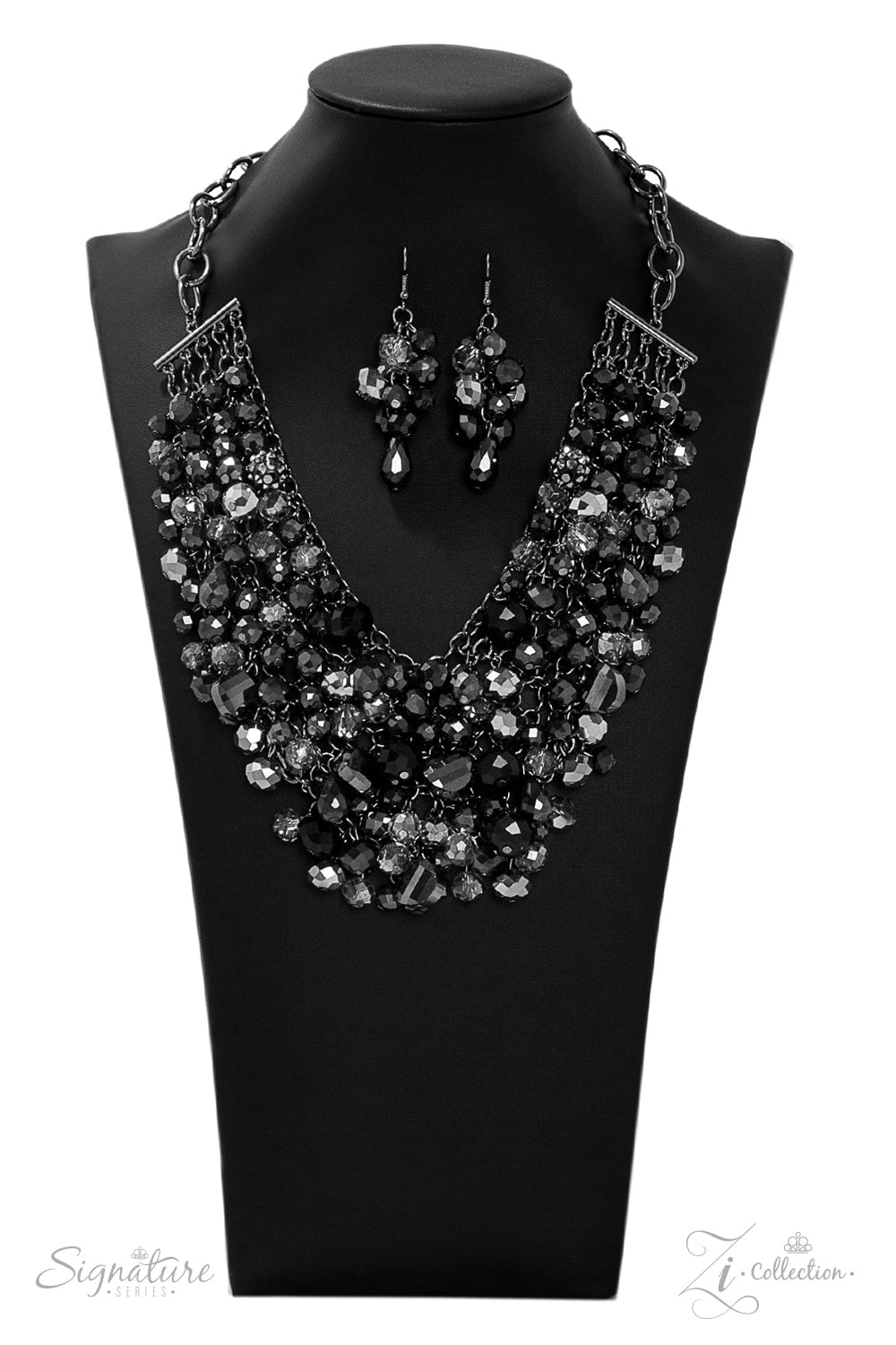The Taylerlee Zi Collection Hematite Paparazzi Necklace Cashmere Pink Jewels - Cashmere Pink Jewels & Accessories, Cashmere Pink Jewels & Accessories - Paparazzi
