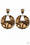 Let HEIR Rip! Earrings Brown Paparazzi Cashmere Pink Jewels