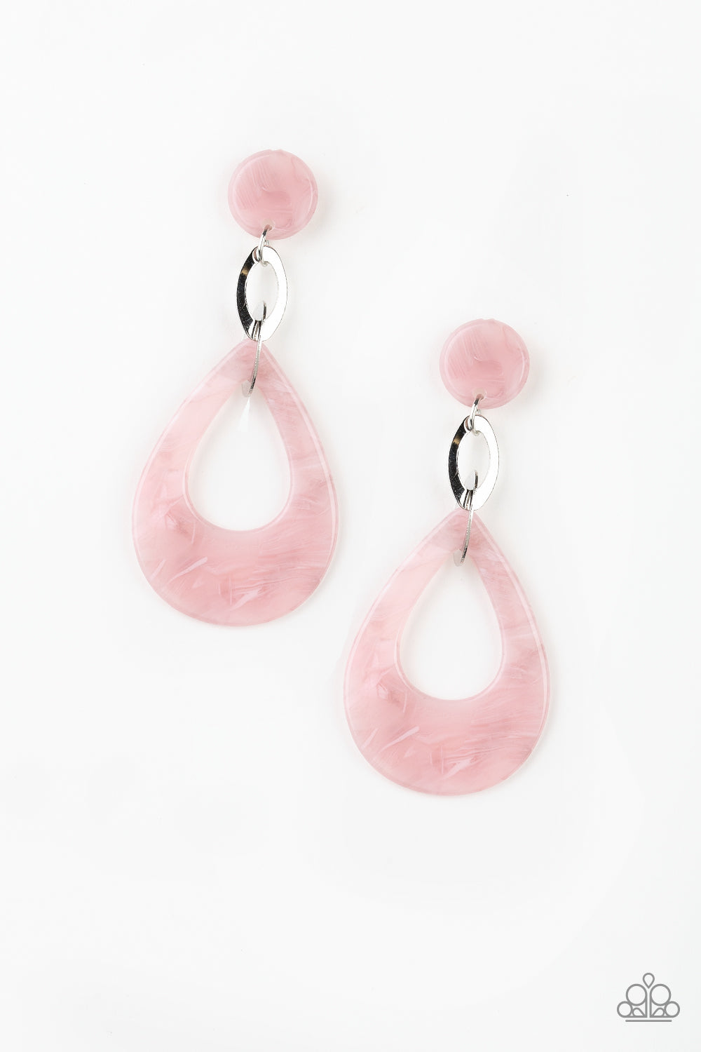 Beach Oasis Pink Paparazzi Earrings Cashmere Pink Jewels - Cashmere Pink Jewels & Accessories, Cashmere Pink Jewels & Accessories - Paparazzi