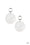 Beach Bliss White Paparazzi Earrings Cashmere Pink Jewels