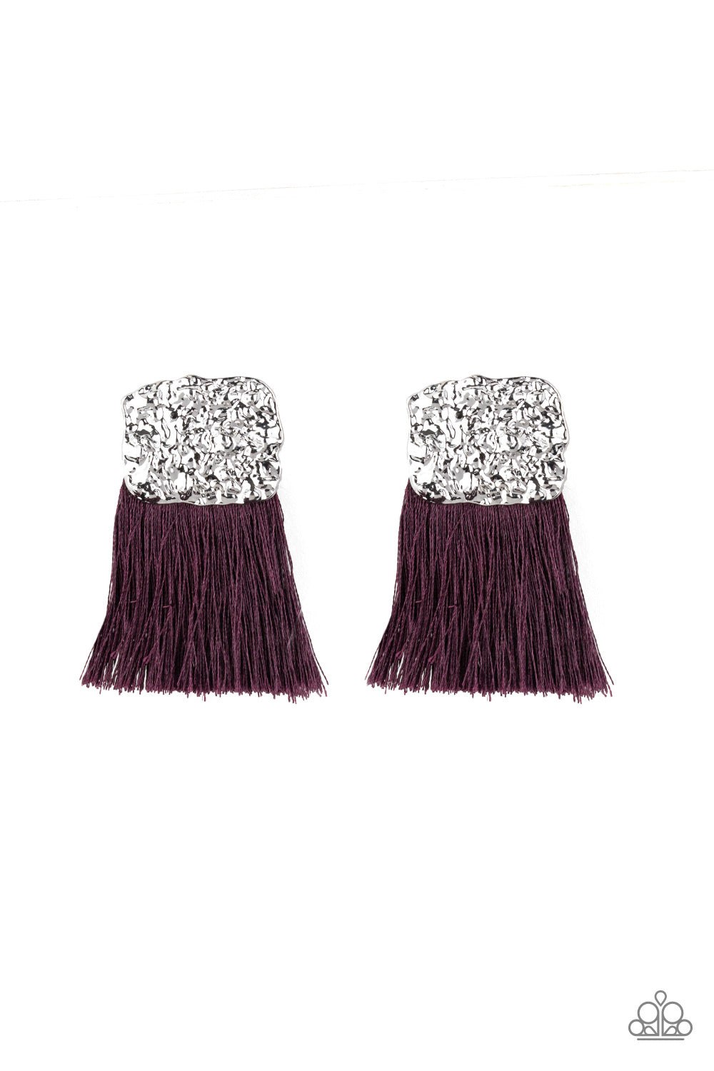 Plume Bloom Purple Paparazzi  Earrings Cashmere Pink Jewels - Cashmere Pink Jewels & Accessories, Cashmere Pink Jewels & Accessories - Paparazzi