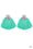 Make Some PLUME Green Paparazzi Earrings Cashmere Pink Jewels