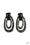 The HAUTE Zone Black Paparazzi Earring Cashmere Pink Jewels