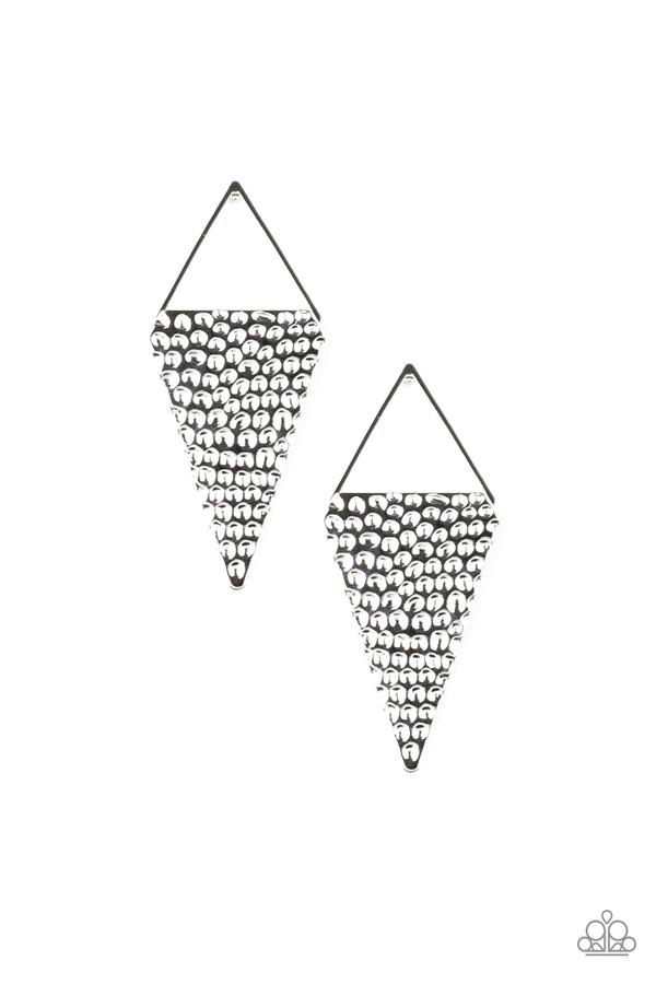 Have A Bite Silver Paparazzi Earring Cashmere Pink Jewels