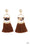 Tassel Trot Brown Paparazzi Earring Cashmere Pink Jewels