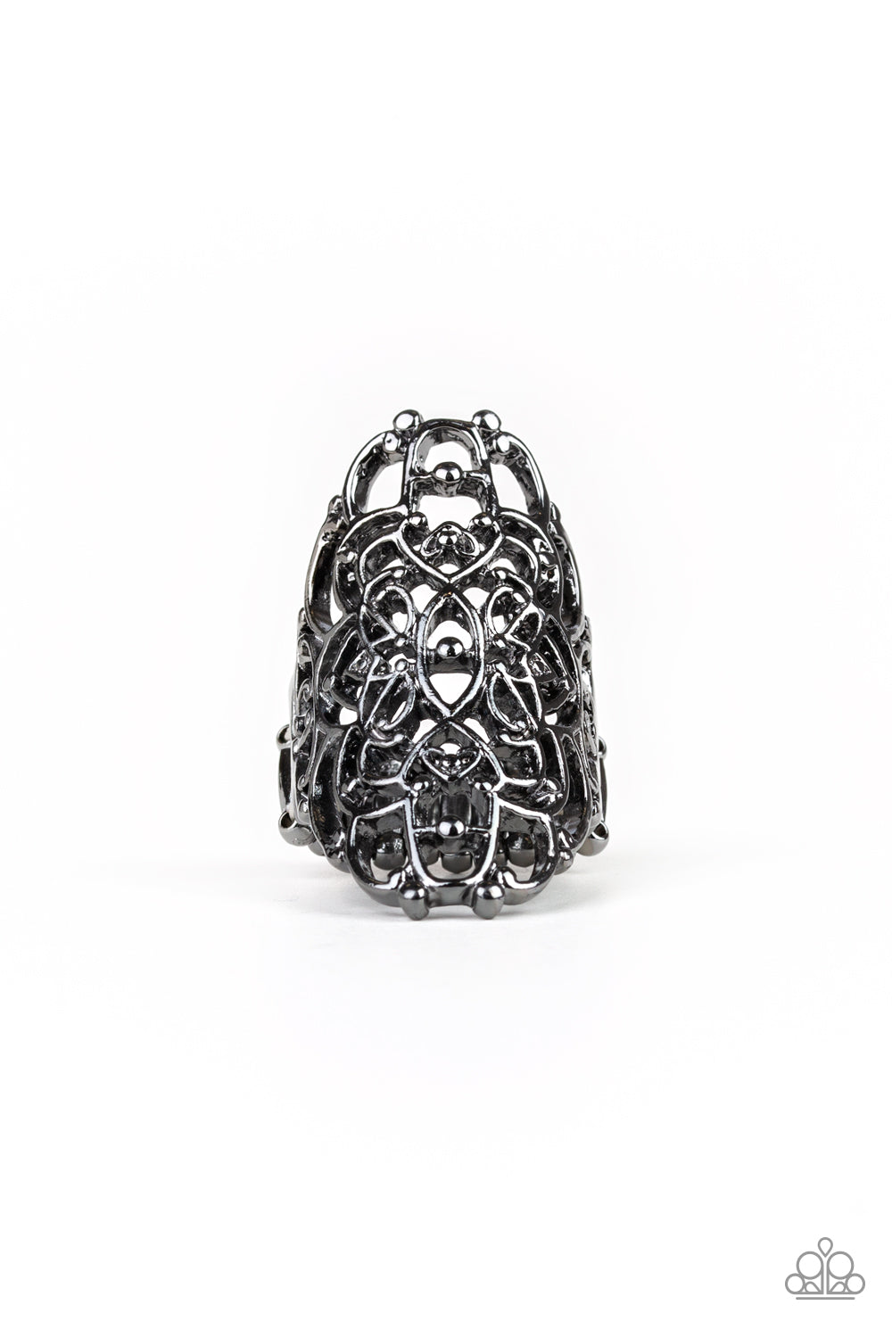 Mandala Magic Black Paparazzi Ring Cashmere Pink Jewels - Cashmere Pink Jewels & Accessories, Cashmere Pink Jewels & Accessories - Paparazzi