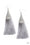 In Full PLUME Silver Paparazzi Earrings Cashmere Pink Jewels