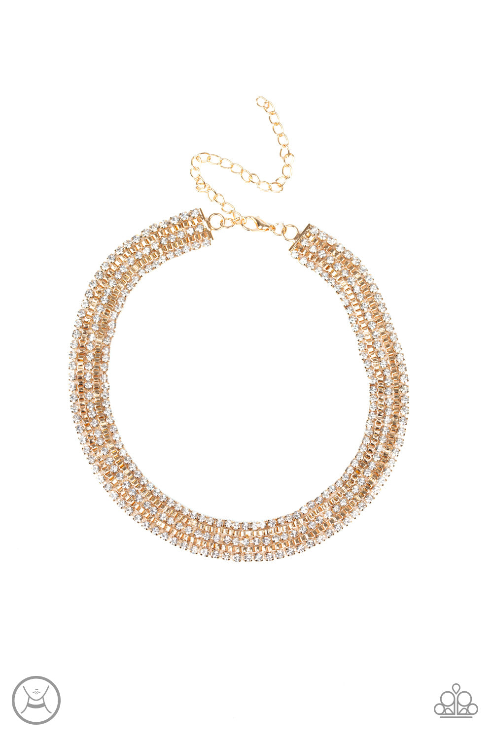 Full REIGN Gold Paparazzi Necklace Cashmere Pink Jewels - Cashmere Pink Jewels & Accessories, Cashmere Pink Jewels & Accessories - Paparazzi