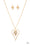 Hardened Hearts Gold Paparazzi Necklaces Cashmere Pink Jewels