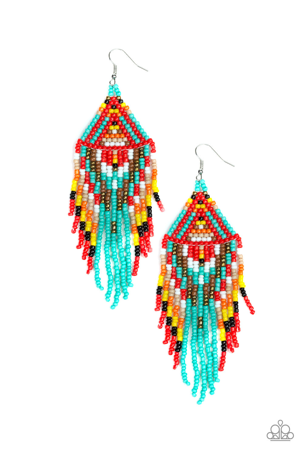 Boho Blast Blue Paparazzi Earrings Cashmere Pink Jewels - Cashmere Pink Jewels & Accessories, Cashmere Pink Jewels & Accessories - Paparazzi