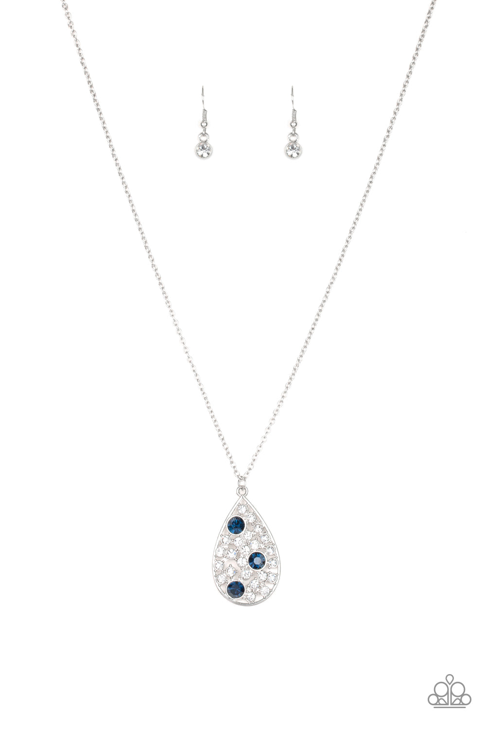 Sparkle All The Way Blue Paparazzi Necklace Cashmere Pink Jewels - Cashmere Pink Jewels & Accessories, Cashmere Pink Jewels & Accessories - Paparazzi