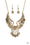 Treasure Temptress Brass Paparazzi Necklaces Cashmere Pink Jewels