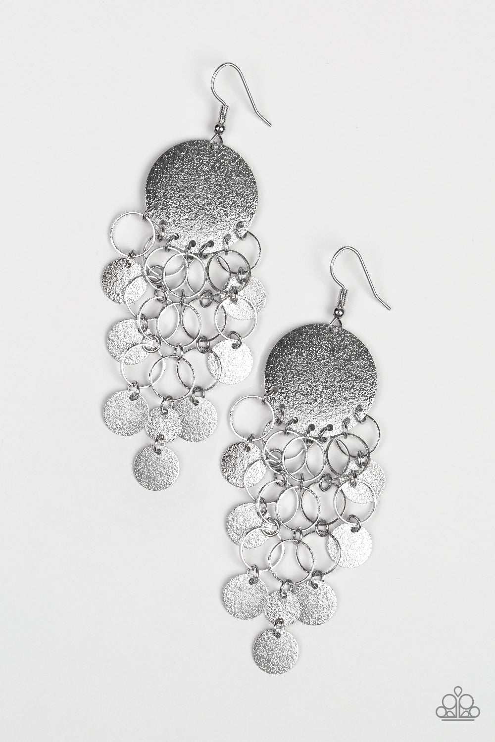 Turn On The Brights Silver Paparazzi Earring Cashmere Pink Jewels - Cashmere Pink Jewels & Accessories, Cashmere Pink Jewels & Accessories - Paparazzi