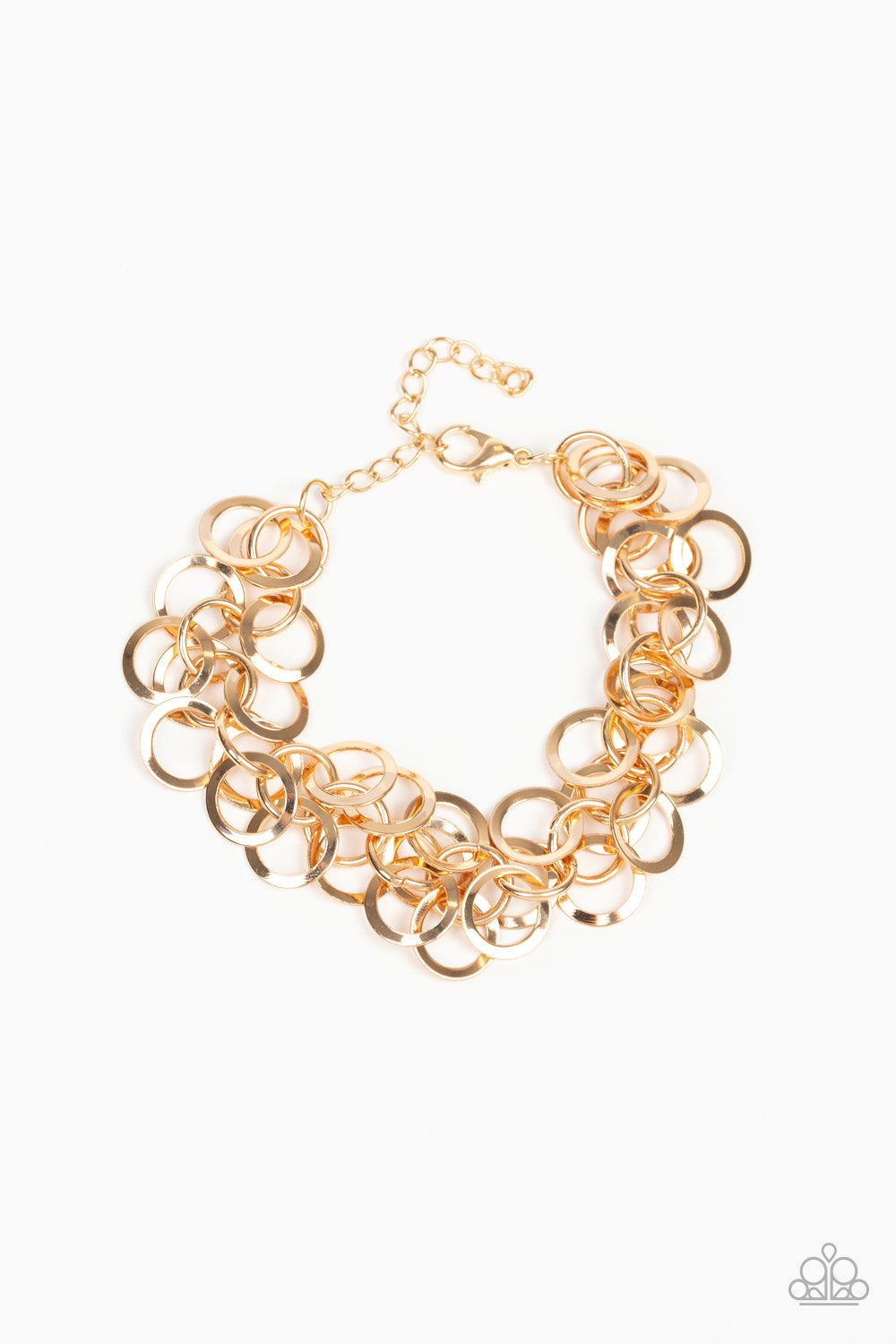 Ringing In The Bling Gold Paparazzi Necklace Cashmere Pink Jewels - Cashmere Pink Jewels & Accessories, Cashmere Pink Jewels & Accessories - Paparazzi