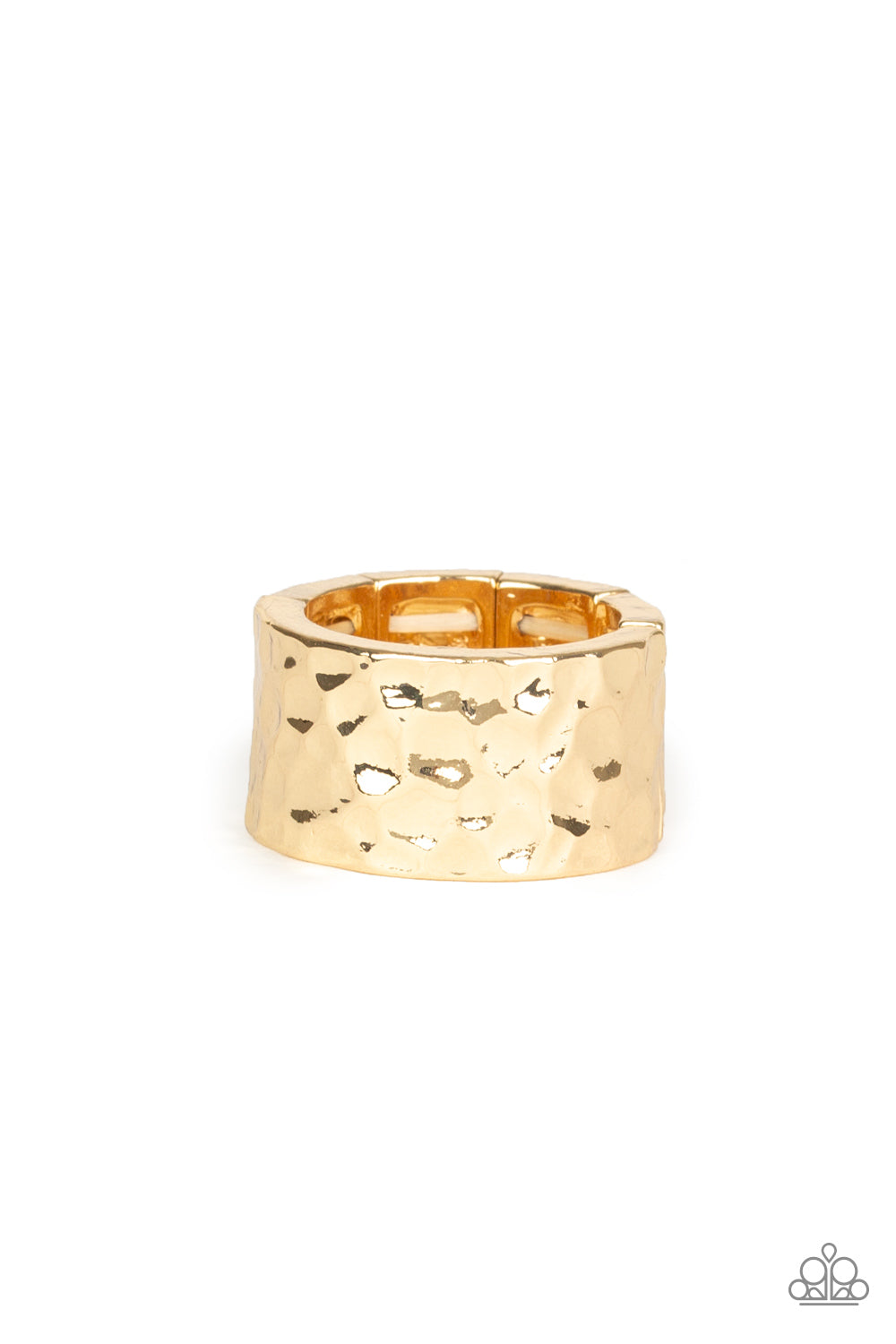 Self-Made Man Gold Paparazzi Ring Cashmere Pink Jewels - Cashmere Pink Jewels & Accessories, Cashmere Pink Jewels & Accessories - Paparazzi