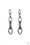 Street Spunk Black Paparazzi Earrings Cashmere Pink Jewels