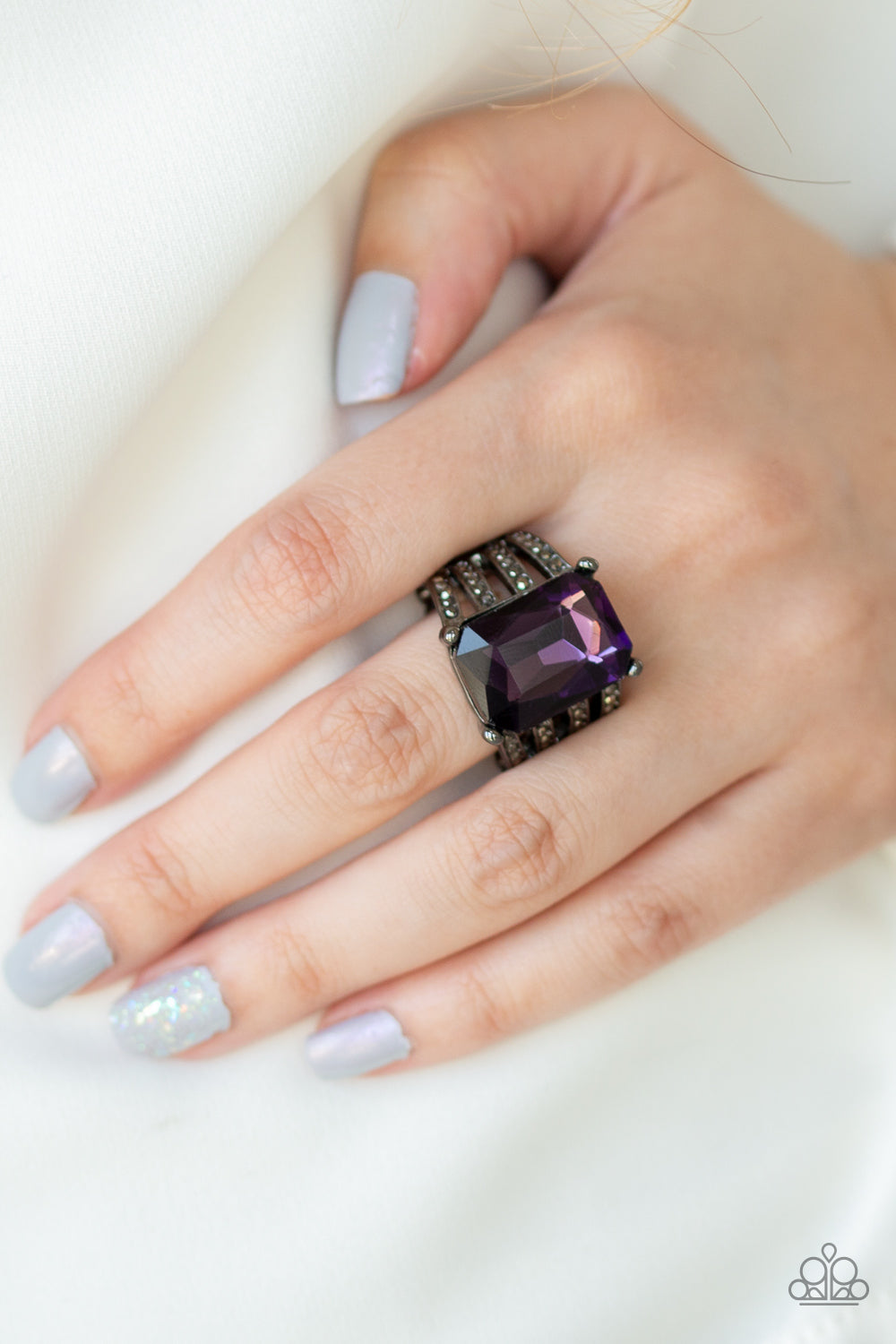 Expect Heavy REIGN Purple Paparazzi Ring Cashmere Pink Jewels Feb 2020 - LOP