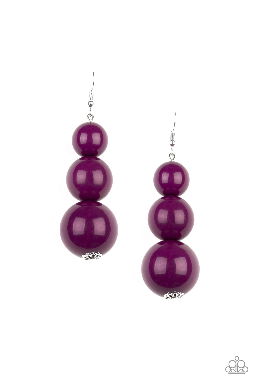 Material World Purple Paparazzi Earrings Cashmere Pink Jewels - Cashmere Pink Jewels & Accessories, Cashmere Pink Jewels & Accessories - Paparazzi