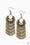 Catching Dreams Brass Paparazzi Earrings Cashmere Pink Jewels