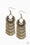 Catching Dreams Brass Paparazzi Earrings Cashmere Pink Jewels