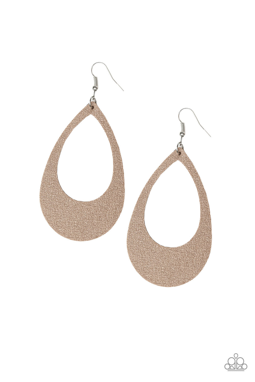 What a Natural Brown Paparazzi Earrings Cashmere Pink Jewels - Cashmere Pink Jewels & Accessories, Cashmere Pink Jewels & Accessories - Paparazzi