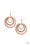 Out Of Control Shimmer Copper Paparazzi Earrings Cashmere Pink Jewels