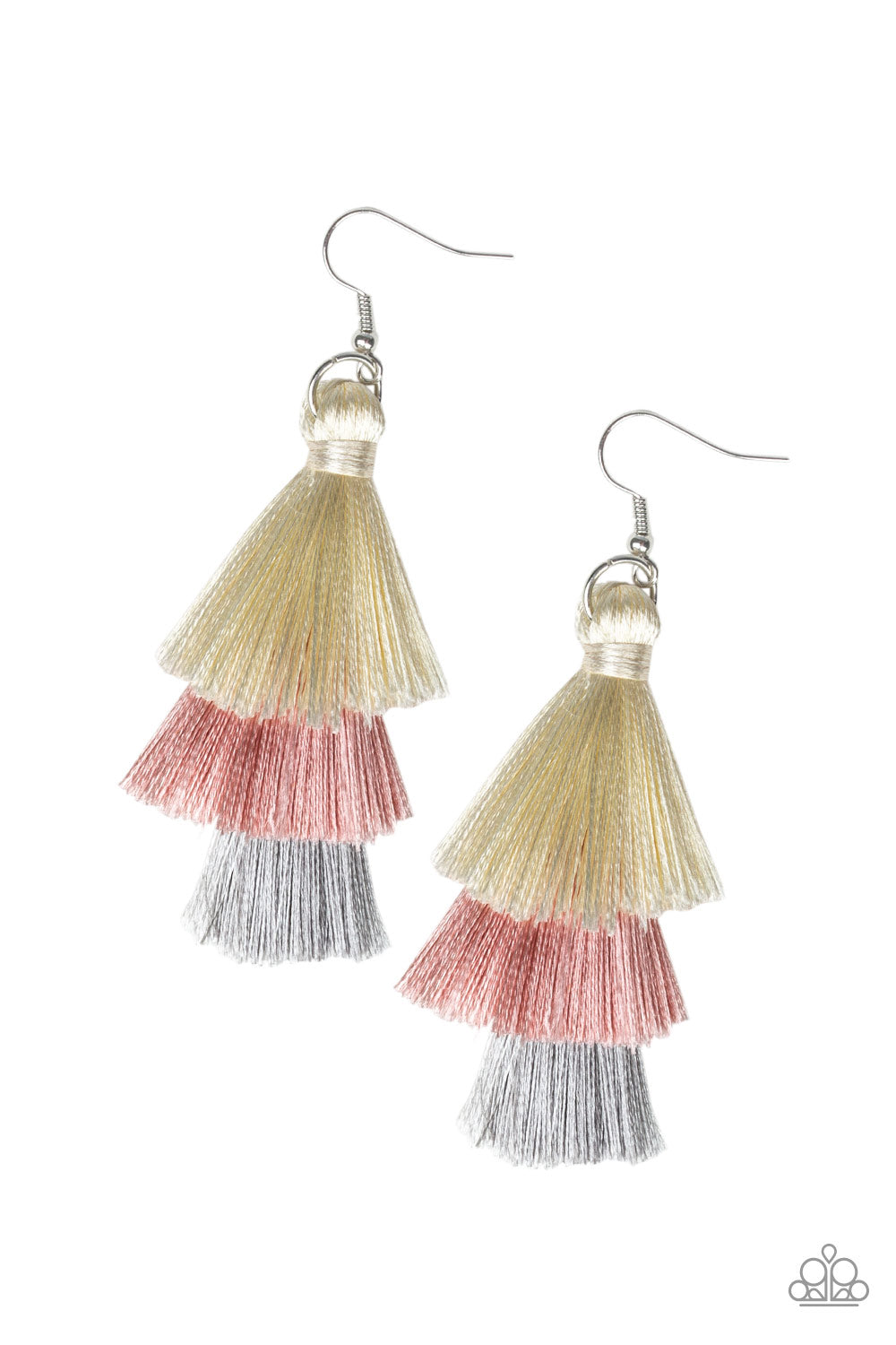Hold On To Your Tassel! Pink Paparazzi Earrings Cashmere Pink Jewels - Cashmere Pink Jewels & Accessories, Cashmere Pink Jewels & Accessories - Paparazzi