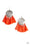Tassel Tribute Orange Paparazzi Earrings Cashmere Pink Jewels