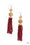 Lotus Gardens Red Paparazzi Earring Cashmere Pink Jewels