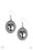 Rebel Highness Silver Paparazzi Earrings Cashmere Pink Jewels