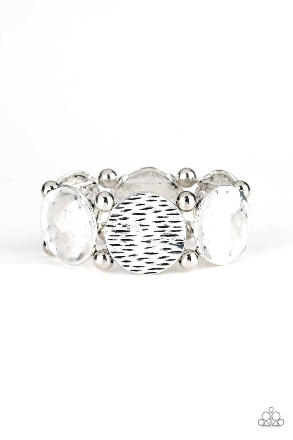 Boldly Basic Silver Paparazzi Bracelets Cashmere Pink Jewels - Cashmere Pink Jewels & Accessories, Cashmere Pink Jewels & Accessories - Paparazzi