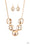 First Impressions Gold Paparazzi Necklace Cashmere Pink Jewels