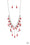 Fleur de Fringe Red Paparazzi Necklace Cashmere Pink Jewels