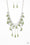 Fleur de Fringe Green Paparazzi Necklace Cashmere Pink Jewels