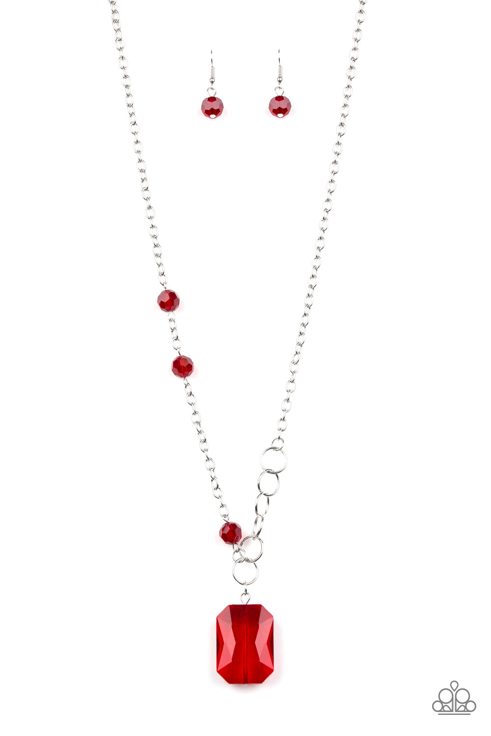 Never a Dull Moment Red Paparazzi Necklaces Cashmere Pink Jewels - Cashmere Pink Jewels & Accessories, Cashmere Pink Jewels & Accessories - Paparazzi